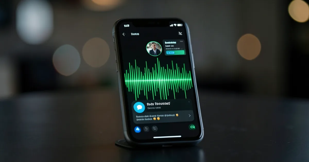 An iPhone-style call screen where a kaag.ai voice agent is speaking with a caller in real time
