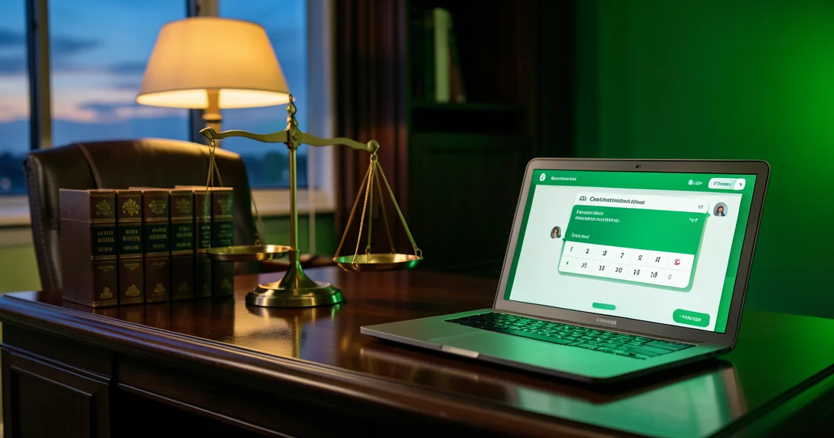 AI agent qualifying a potential client on a law firm website