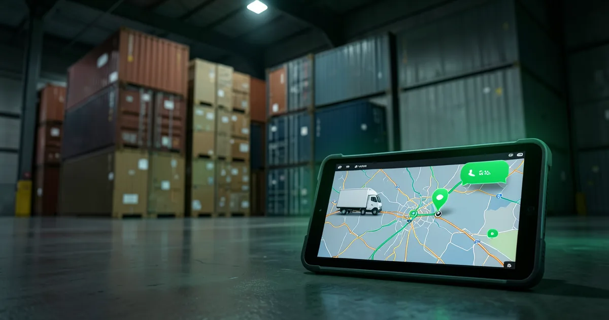 AI agent answering shipping and tracking queries on a logistics website