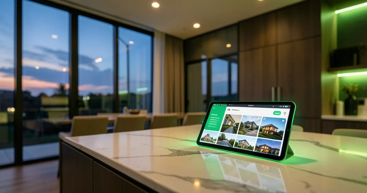 AI agent helping a buyer explore property listings on a real estate website