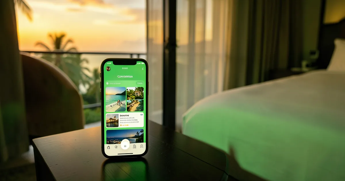 AI concierge agent helping a traveler on a hotel website