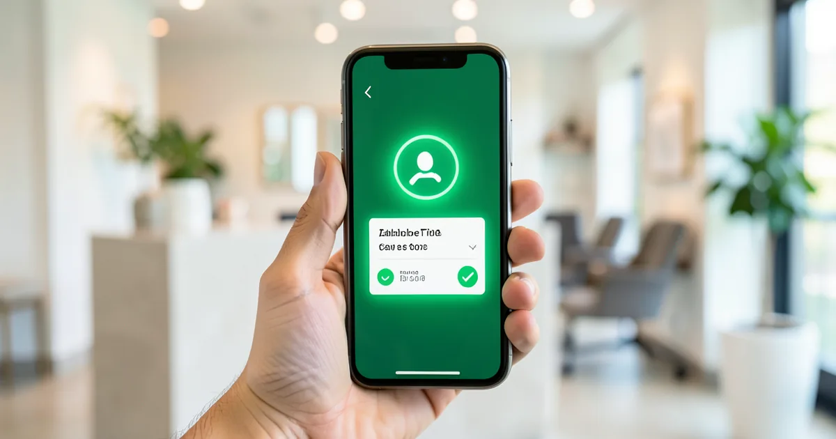 AI agent booking an appointment through conversational chat on a website